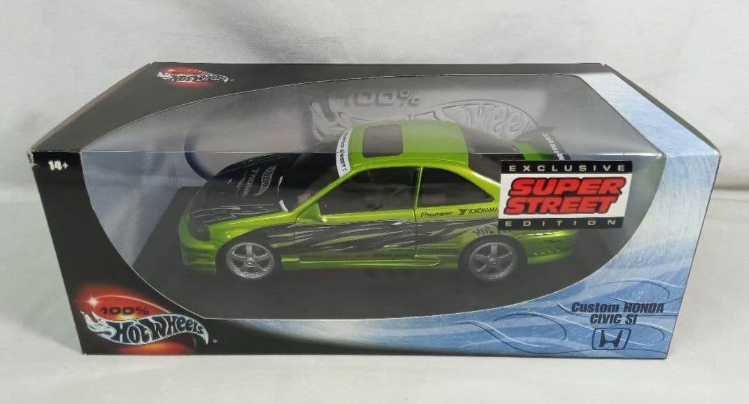 カスタムホンダ　シビックSI　1/18　ミニカー　100% ホットウィール　美品