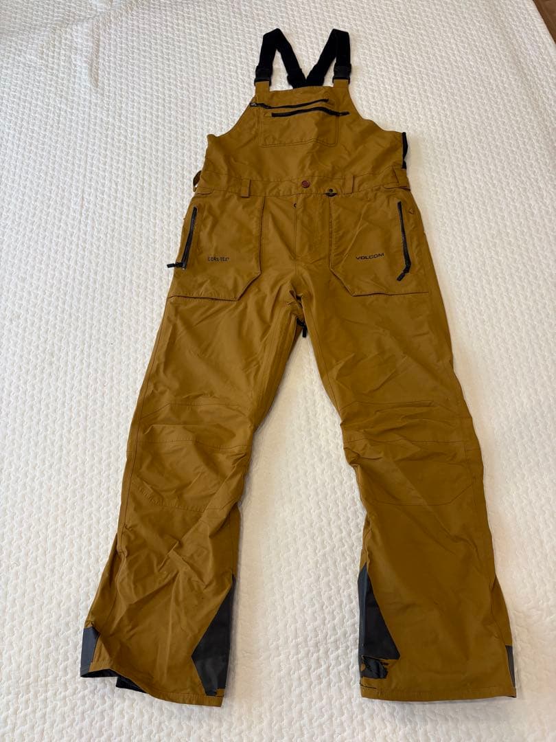 VOLCOM GORE-TEX ビブパンツ 防水オーバーオール ブラウン