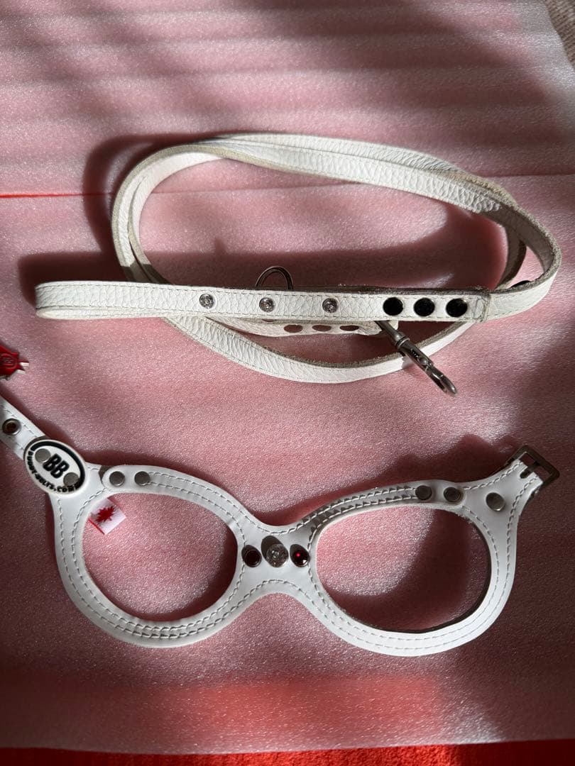 バディベルト　ホワイトレザー ハーネス 2.5号