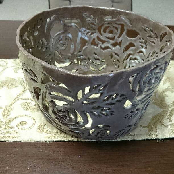 手作り陶芸  ランプ