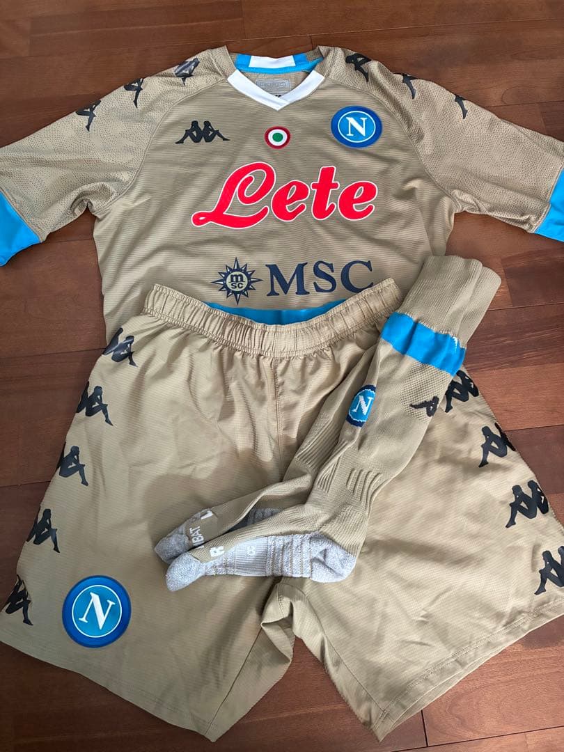 ナポリFC Kappa ホームユニフォーム Mサイズ