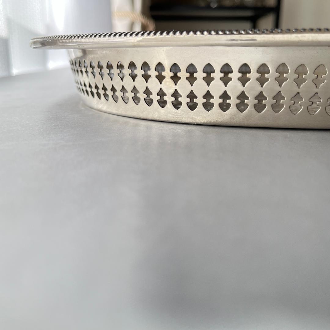 【RODD】ギャラリートレー オーバル型 47cm 【シルバープレート】 大盤