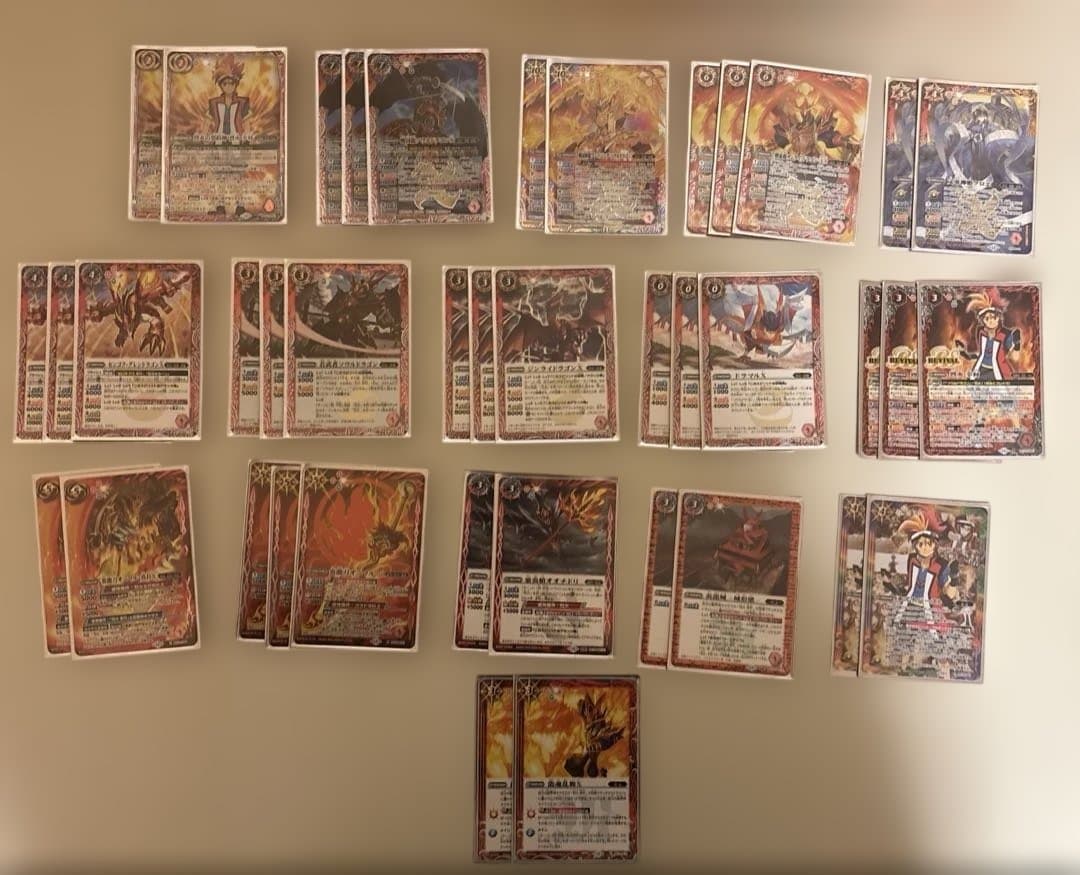 バトスピ　契約烈火幸村デッキ　二重スリーブ付き