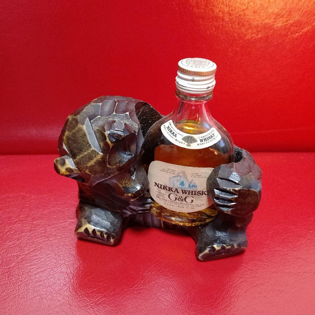 木彫り熊ニッカウイスキー G&G 760ml & ミニボトル50ml
