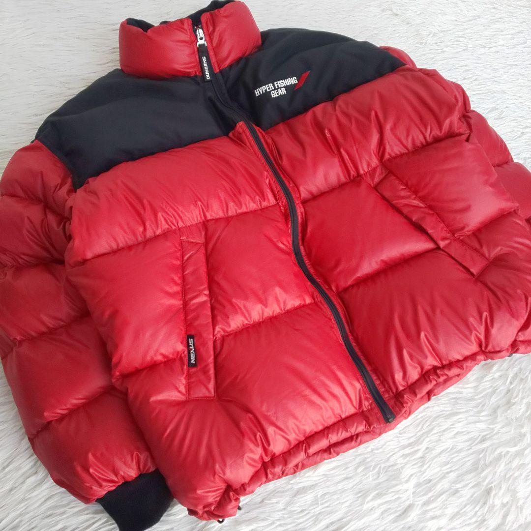 未使用級 SHIMANO ダウン XL サーマルスーツ 上下 極暖 ヌプシ