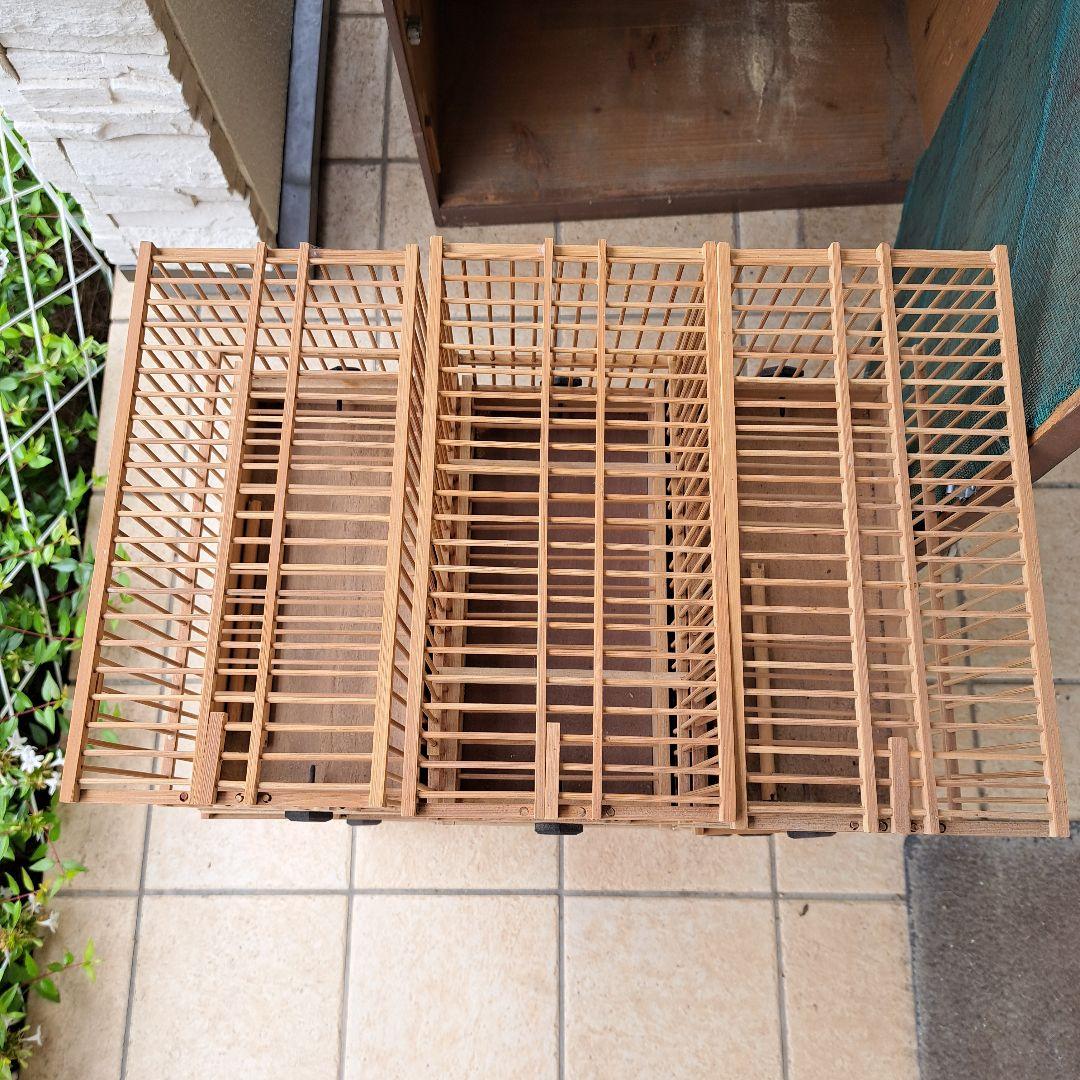 鳥籠　鳥かご　メジロ　9個　+　収納木棚