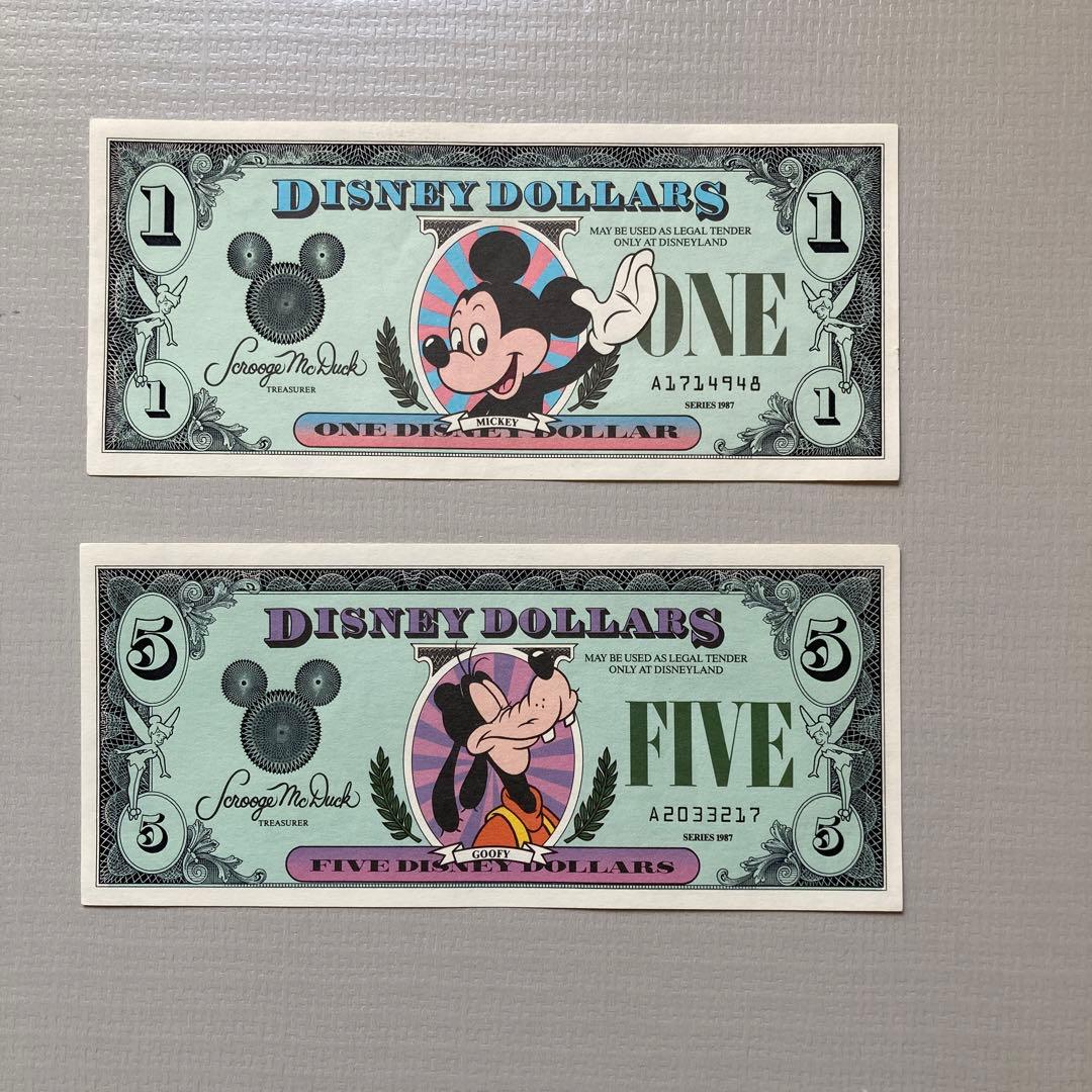 ディズニーダラー　1987年初版　２枚セット