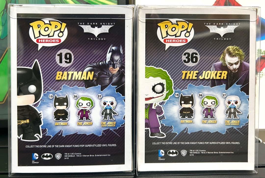 funko Pop DC ダークナイト バットマン、ジョーカーセット