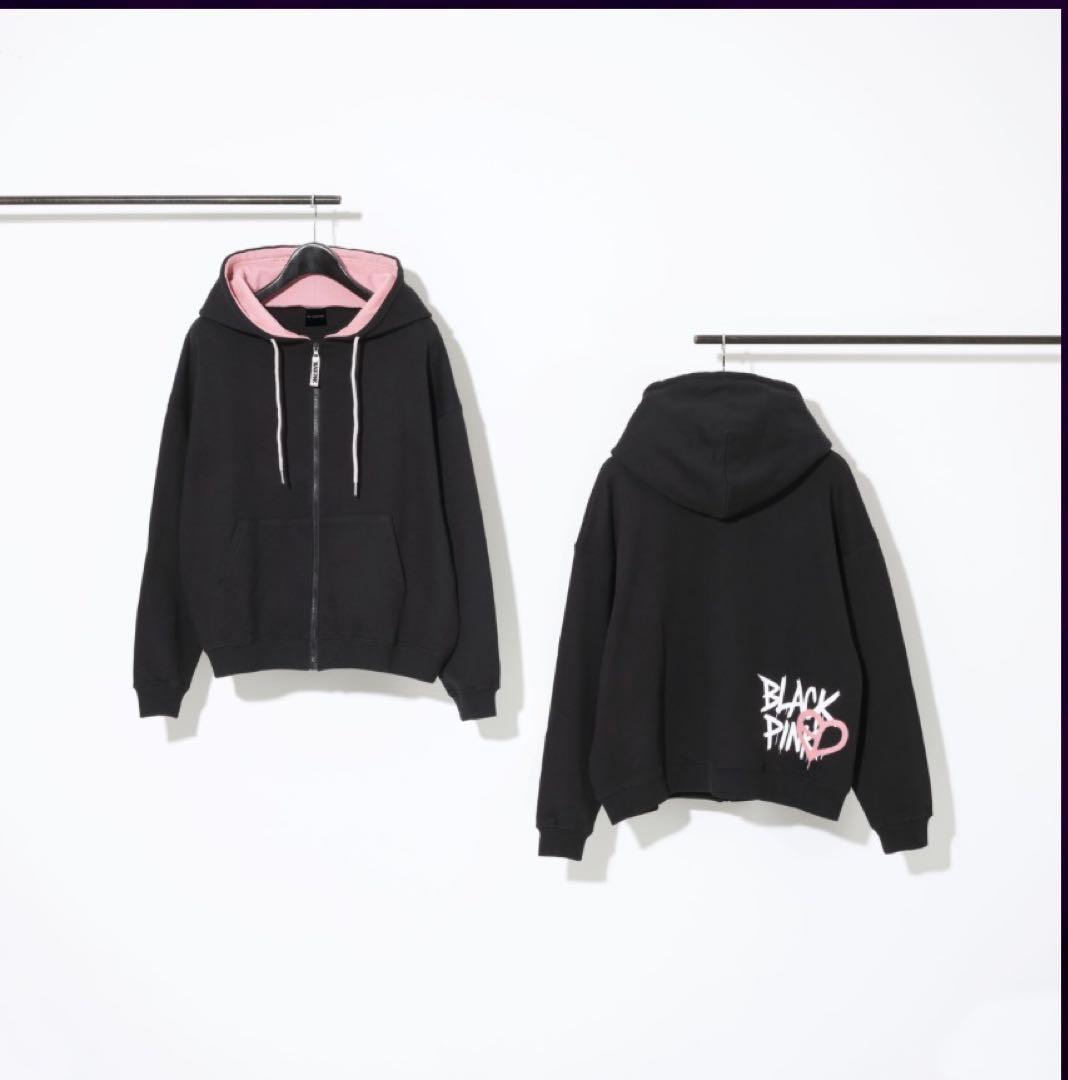 BLACKPINK ジップアップフーディー BLACK