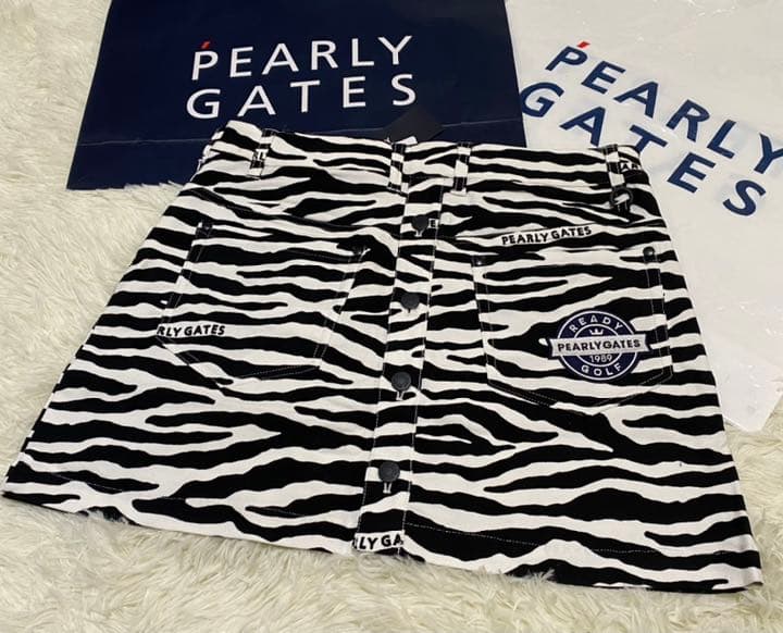 パーリーゲイツ 完売品C Puハイパワードビーストレッチ ゼブラサイズ00