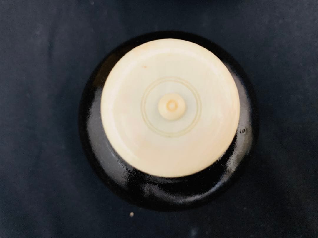 木下丸壺　茶入　共箱付き　茶道具