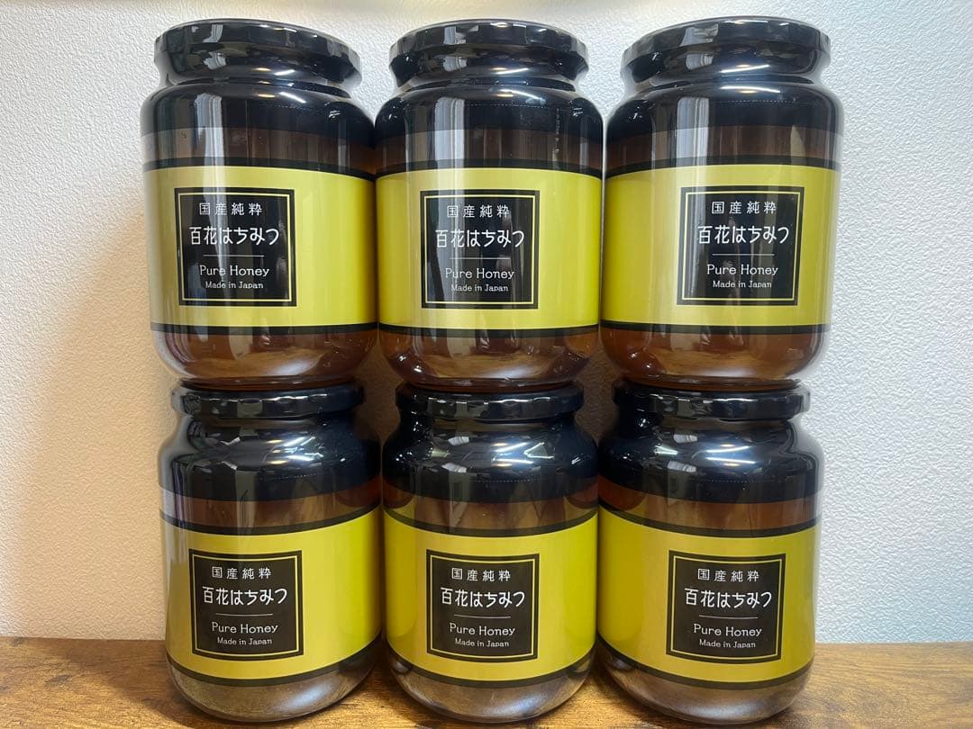 【はちみつの恵み】国産 百花はちみつ 1kg × 6個　非加熱 2027年4月