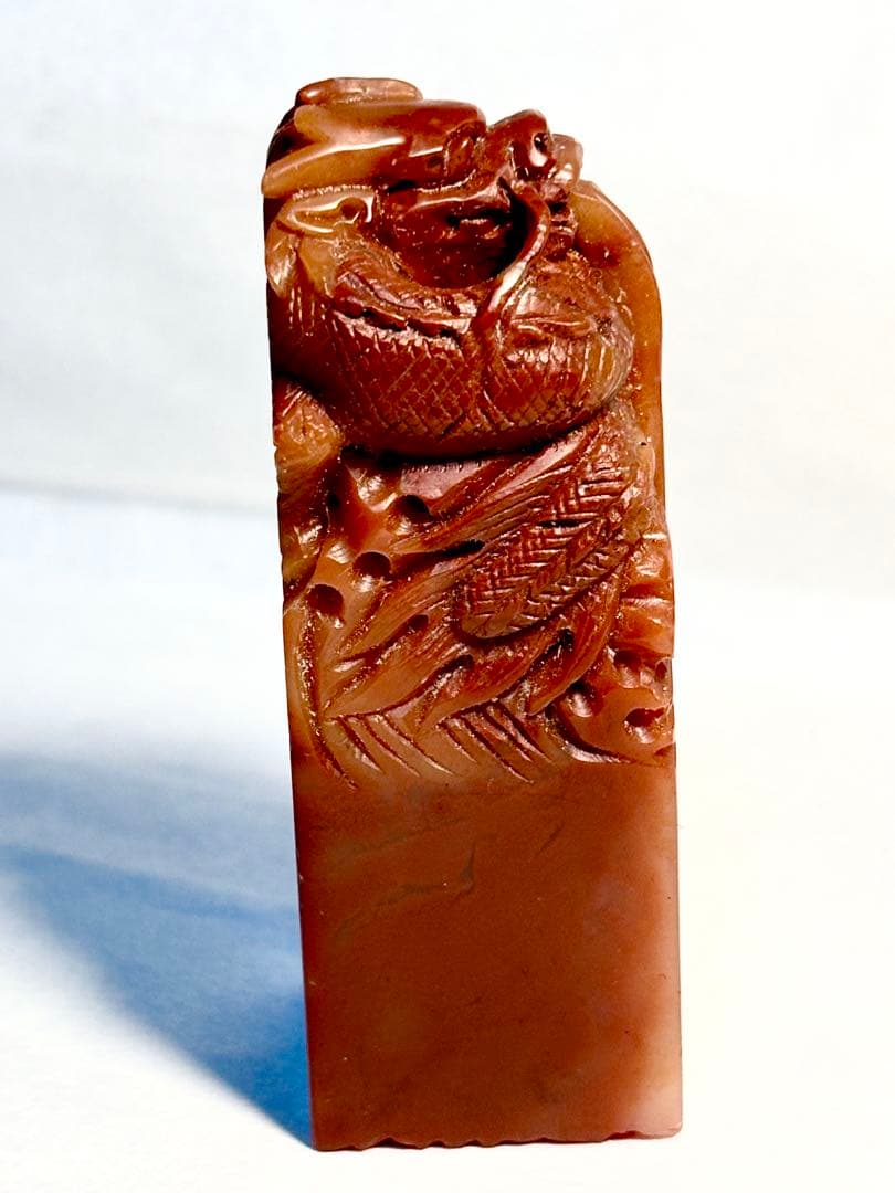 印材、遊印、篆刻、書道、落款印（寿、龍）