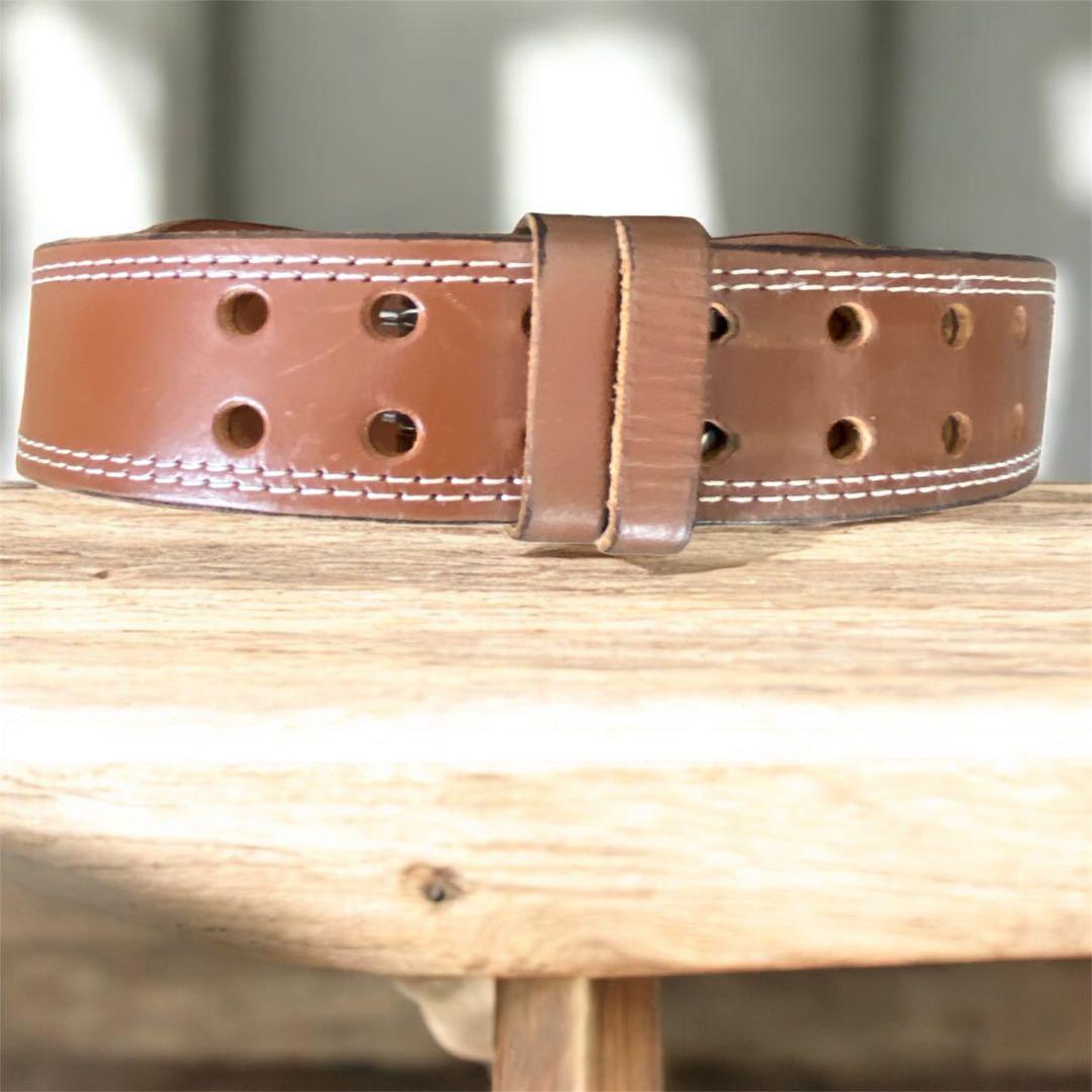 【大人気】GOLD'S GYM プロレザーパワーベルト ステッカー付き