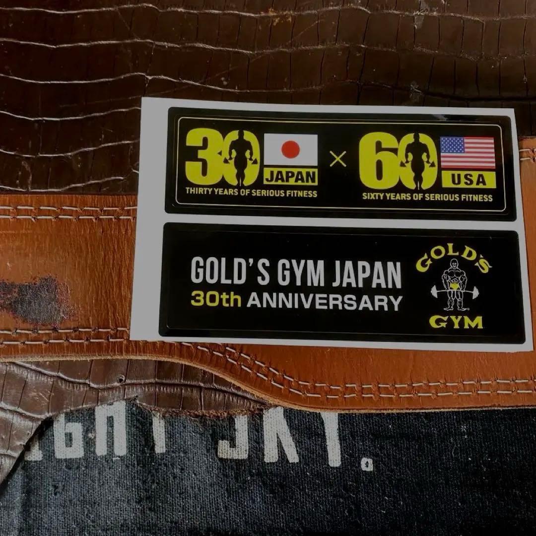 【大人気】GOLD'S GYM プロレザーパワーベルト ステッカー付き