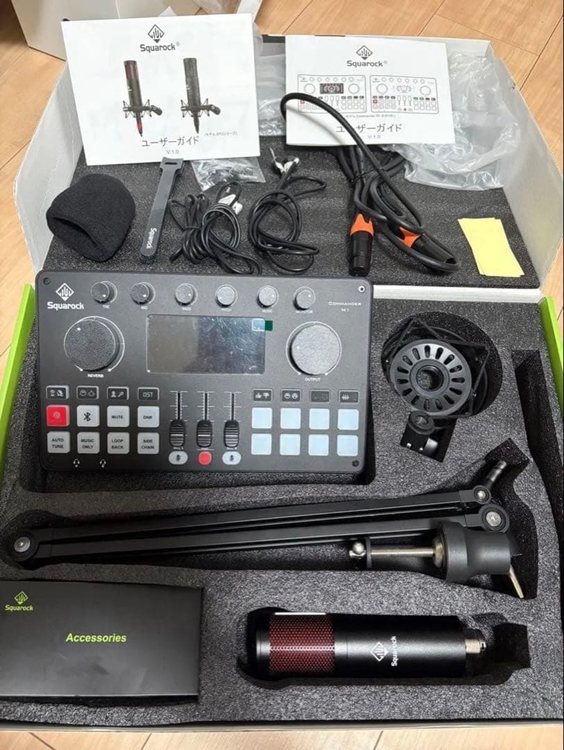 【ジャンク品】squarock commander m1+マイクセット