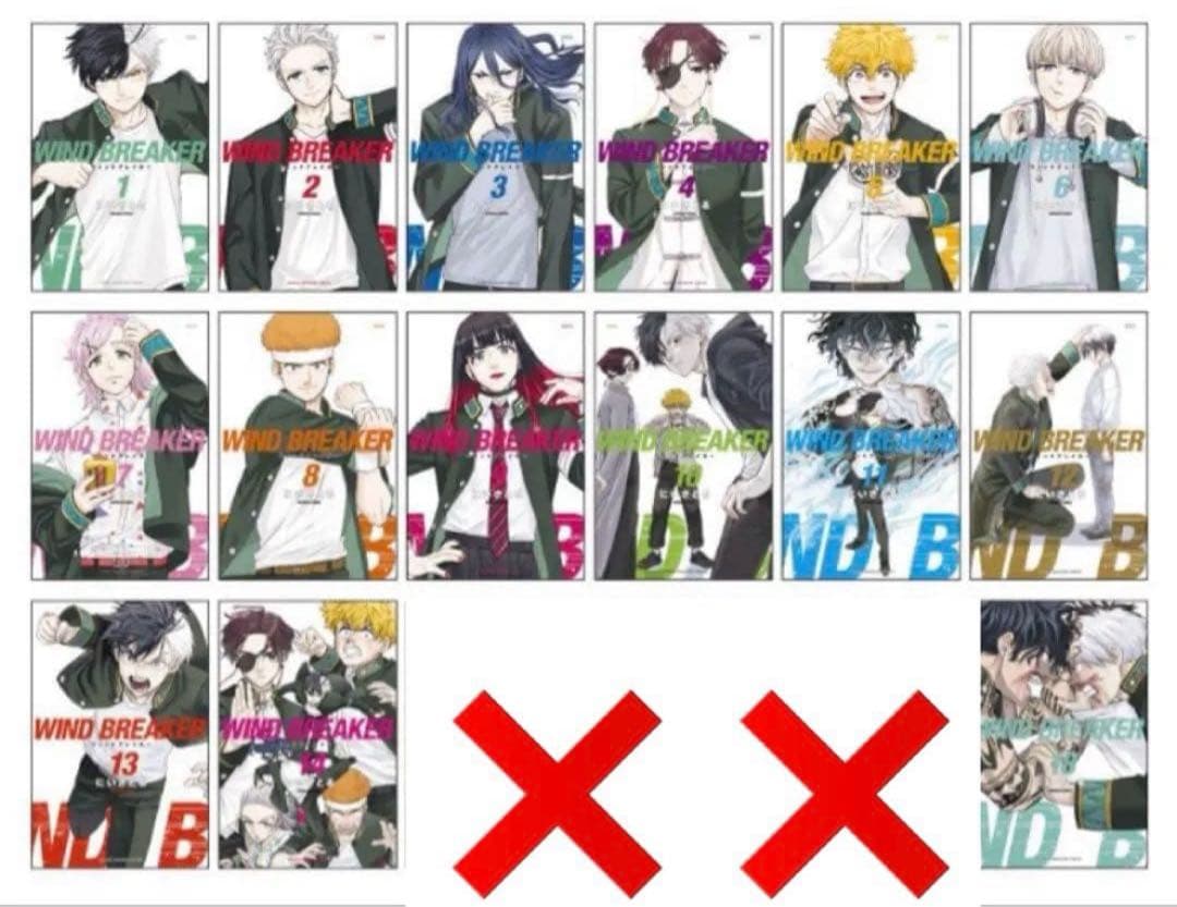 ウィンドブレーカー ランダム 缶マグネット 15個セット