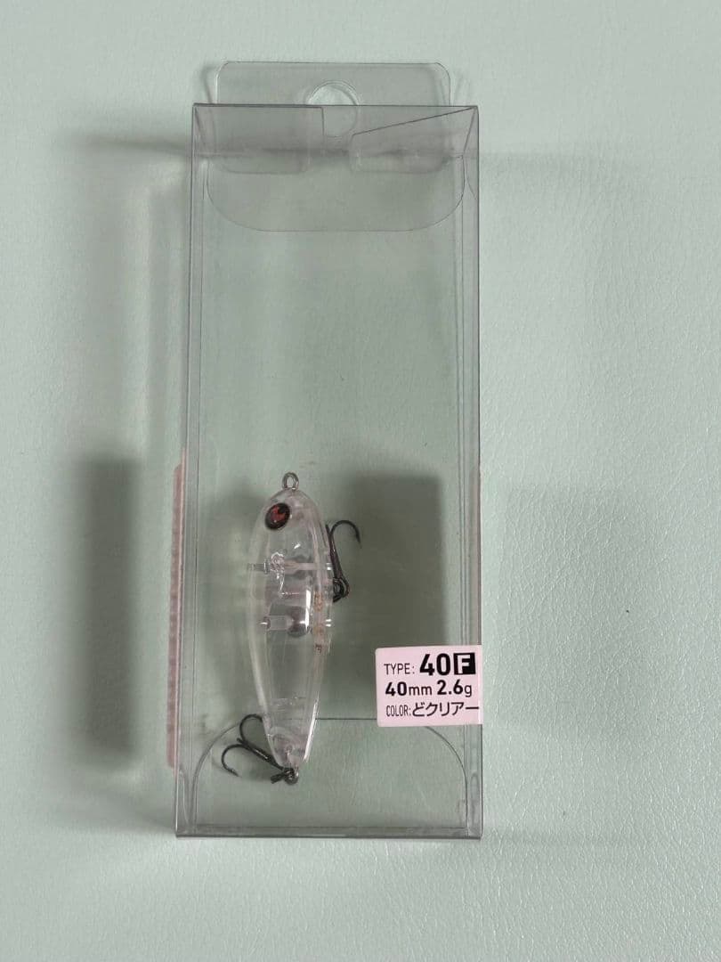 スピンテールジグ 40F クリア 40mm 2.6g