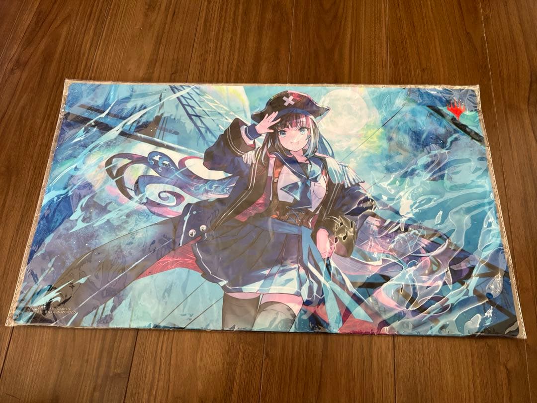 【MTG】幽体の船乗りプレイマット【藤ちょこ】　スリーブ20枚付き