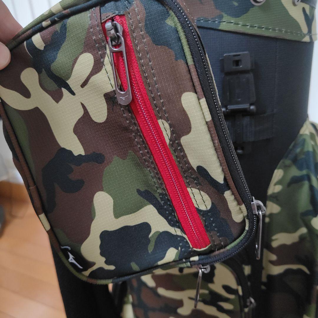 迷彩キャディバッグ ミズノ 超軽量 カートバッグ オマケたくさん