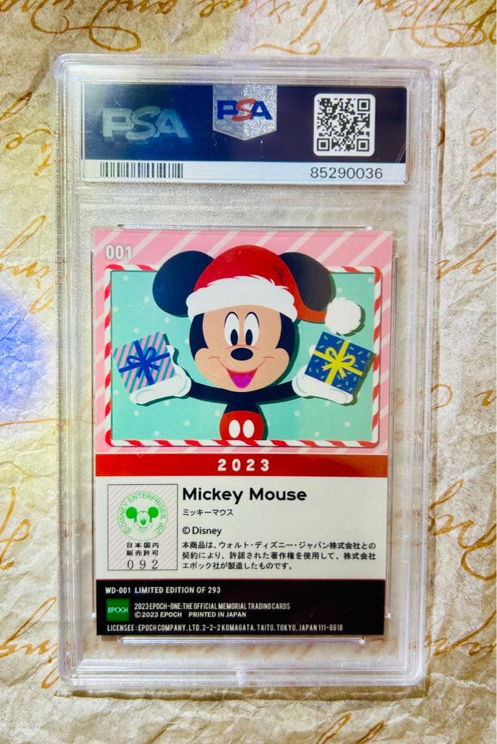 世界9枚 PSA 9 エポックワン ディズニー100 ミッキーマウス トレカ限定