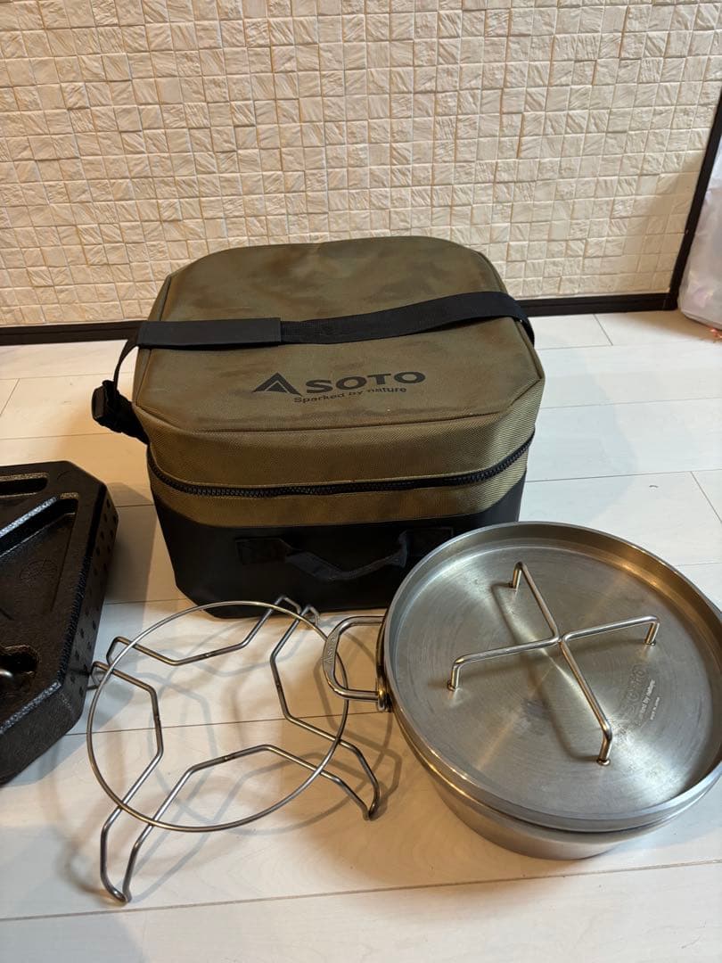 SOTO ダッチオーブン ステンレス製 eMEAL収納バッグ付き