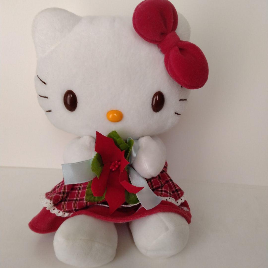 サンリオ　ハローキティ　ポインセチア　ぬいぐるみ　【レア】【レトロ】