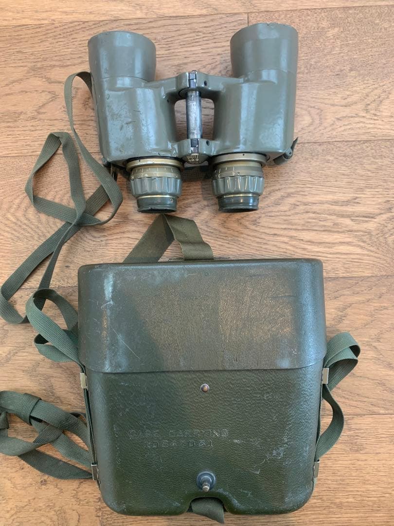 米軍実物 M19 7x50 軍用双眼鏡ハードケー ス付　レア