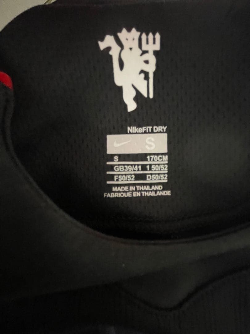 ロナウド ユニフォーム マンチェスターユナイテッド 長袖 アウェイ 黒 ブラック