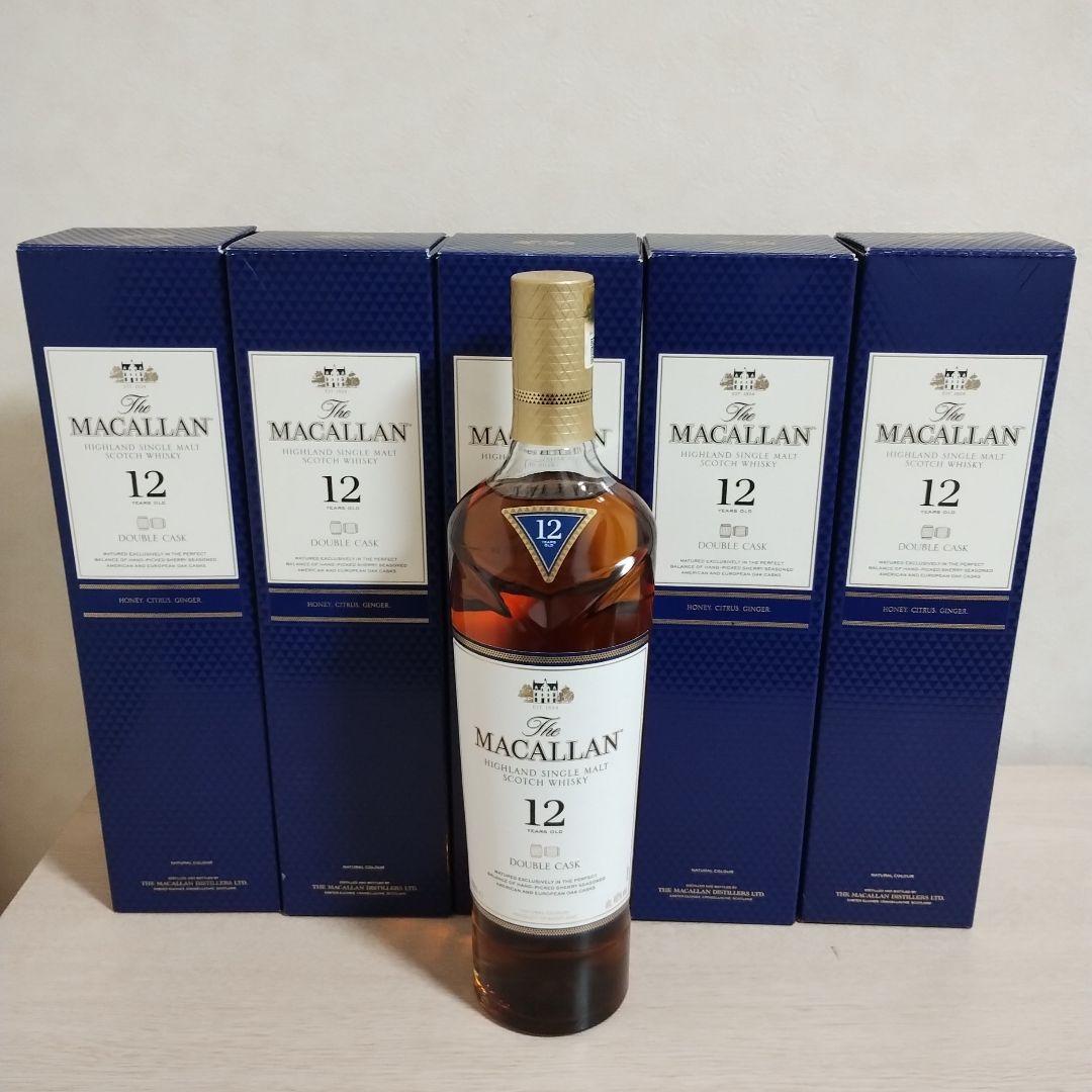 The Macallan 12年 ダブルカスク 700ml　５本