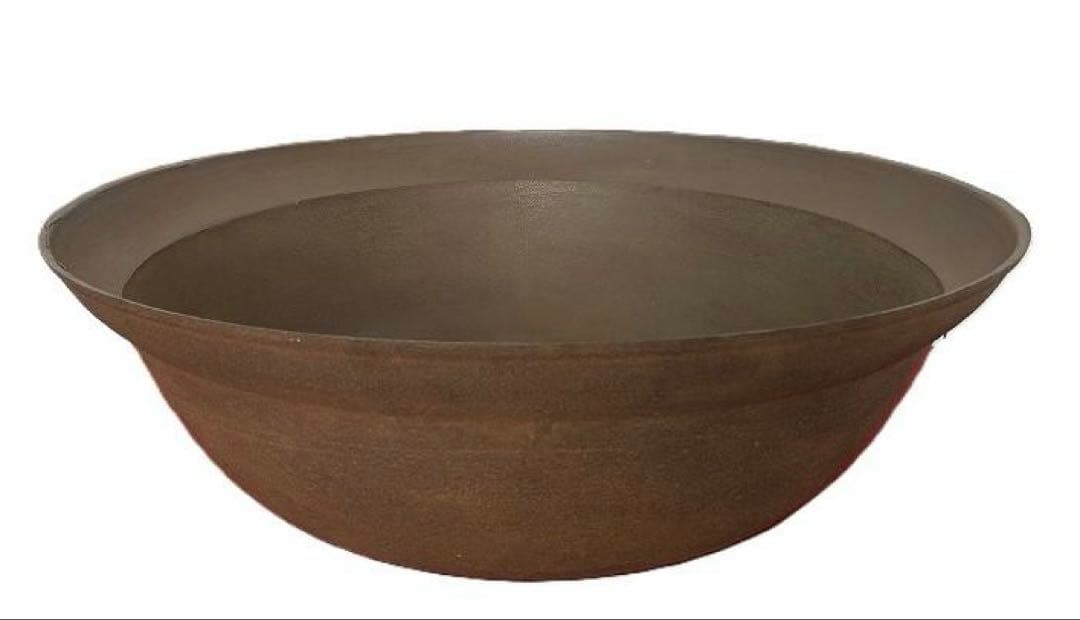 古道具 大きな和鉄鋳の鉄鍋 直径(外径）約68㎝ 古民具 大鍋 深鍋 茹で鍋