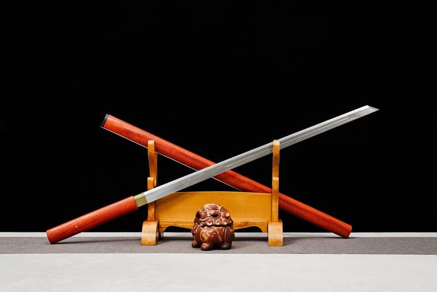 【狴犴棍刀】古兵器 武具 刀装具 日本刀　模造刀 居合刀 武士道 鑑賞用 美術刀