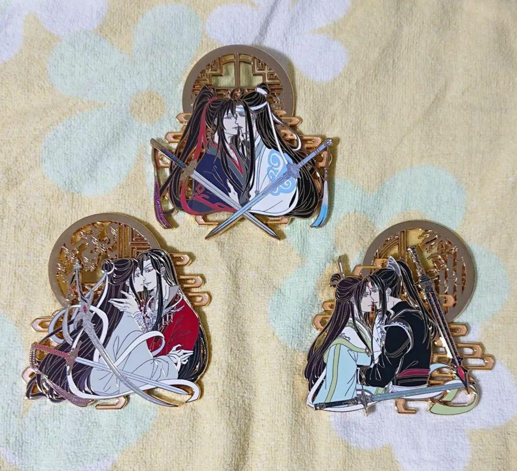 魔道祖師 天官賜福 人渣反派自救系統 ピンバッジ 忘羨 花憐 冰秋