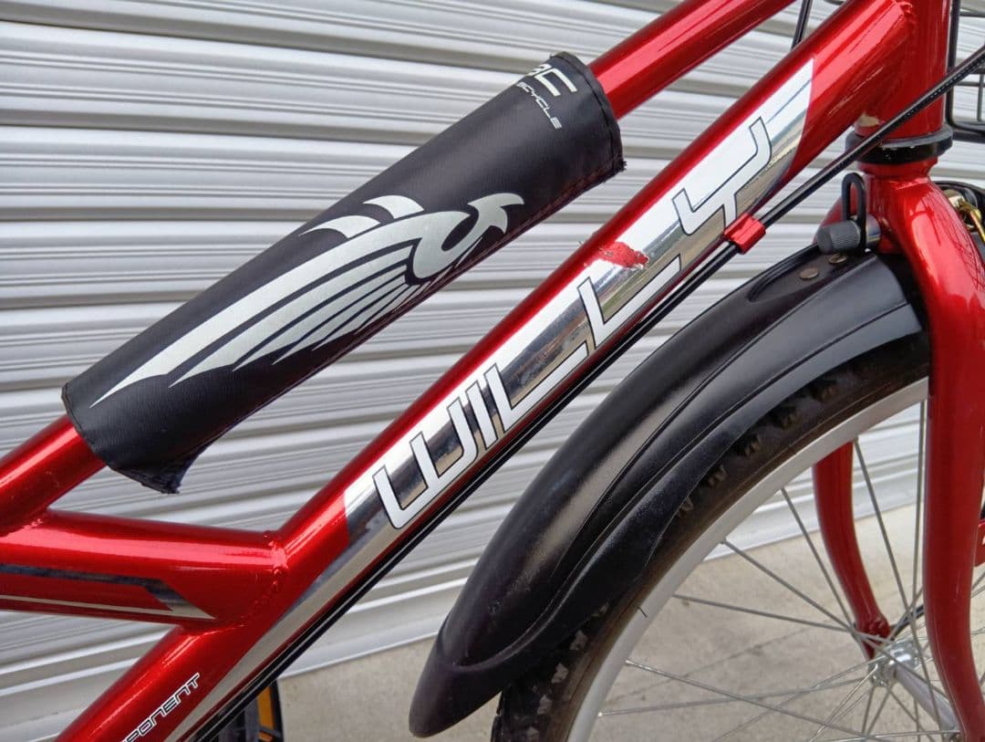 自転車　マウンテンバイク　赤　レッド　24インチ　男の子　→引取り限定(岐阜県)