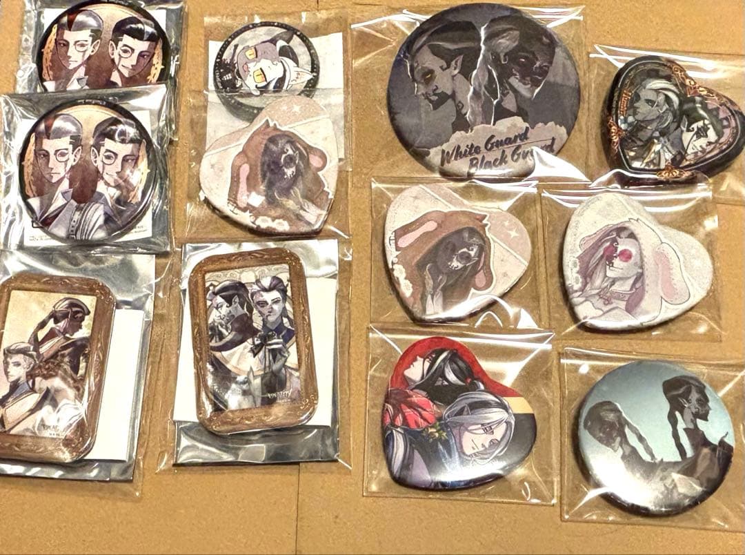 第五人格 白黒無常 謝必安 范無咎 缶バッジ まとめ売り identityV