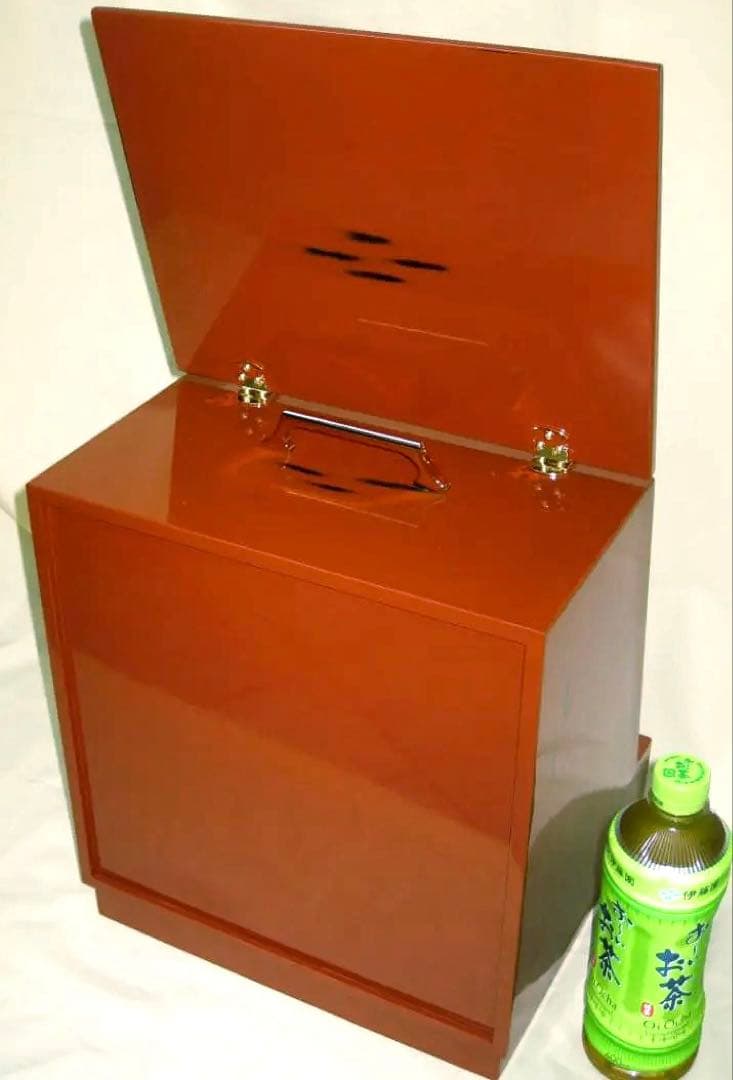 根来塗 メイクボックス 大 鏡台 　紀州塗り　コスメボックス