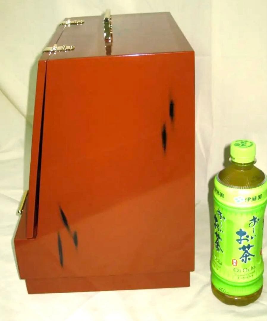 根来塗 メイクボックス 大 鏡台 　紀州塗り　コスメボックス