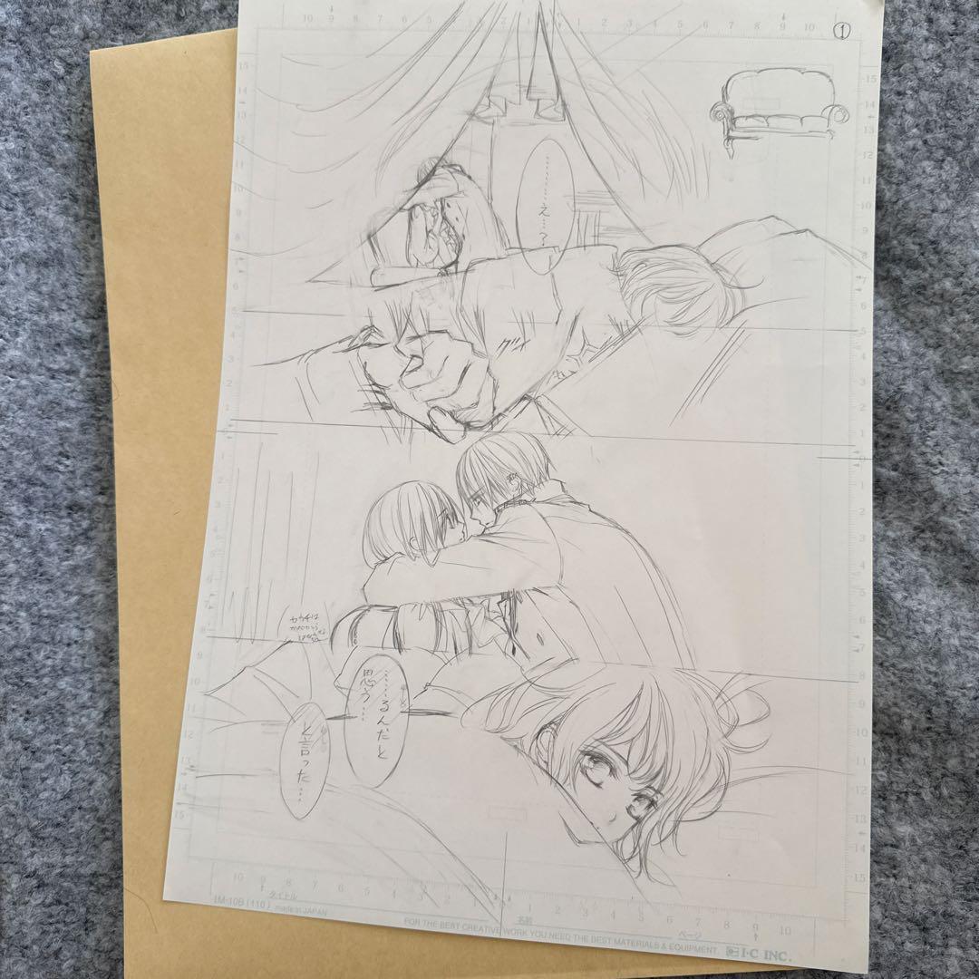 ヴァンパイア騎士 原画展 限定 直筆原稿下絵