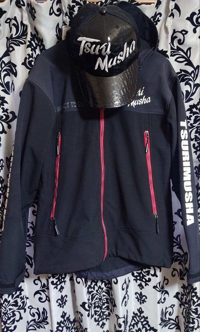 釣武者3Dストレッチウィンドガードスーツ、廃盤品キャップセット