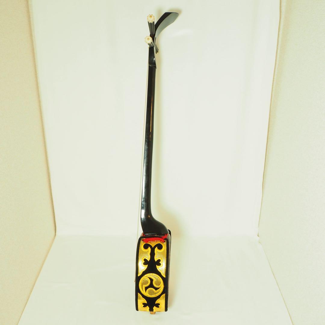 沖縄　三線　袋付　人工皮