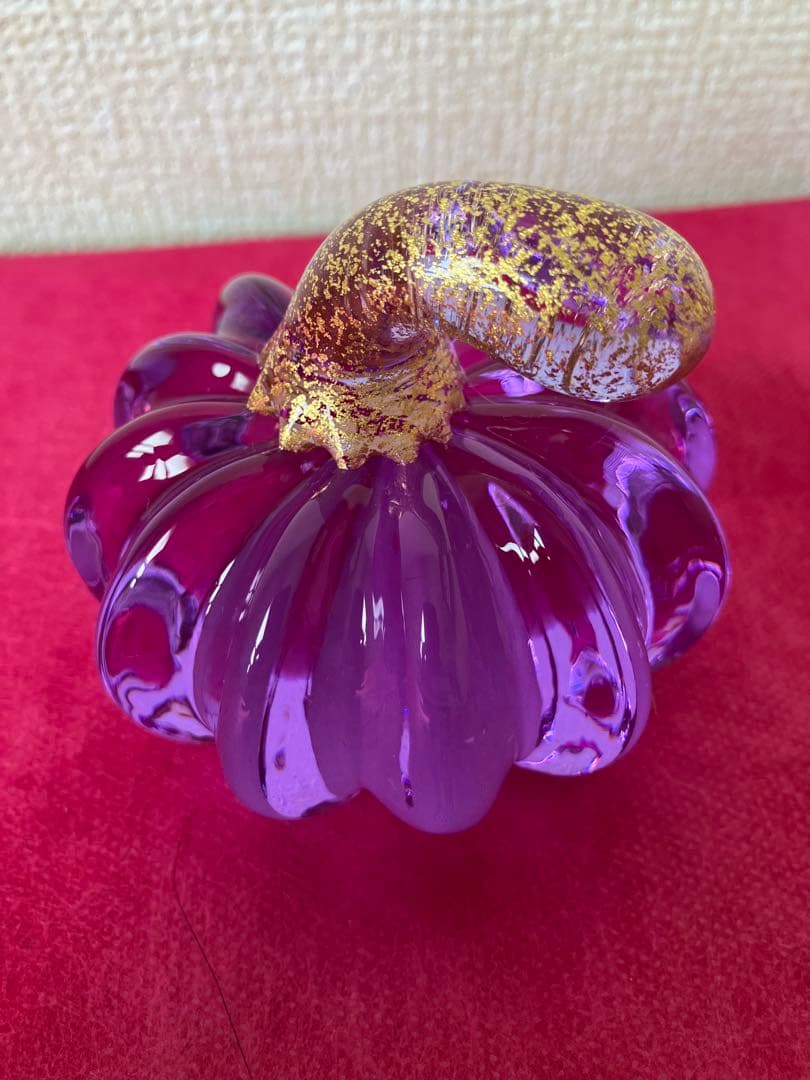 迫二郎 色が変わる 置物 ペーパーウェイト オブジェ 青色 紫色