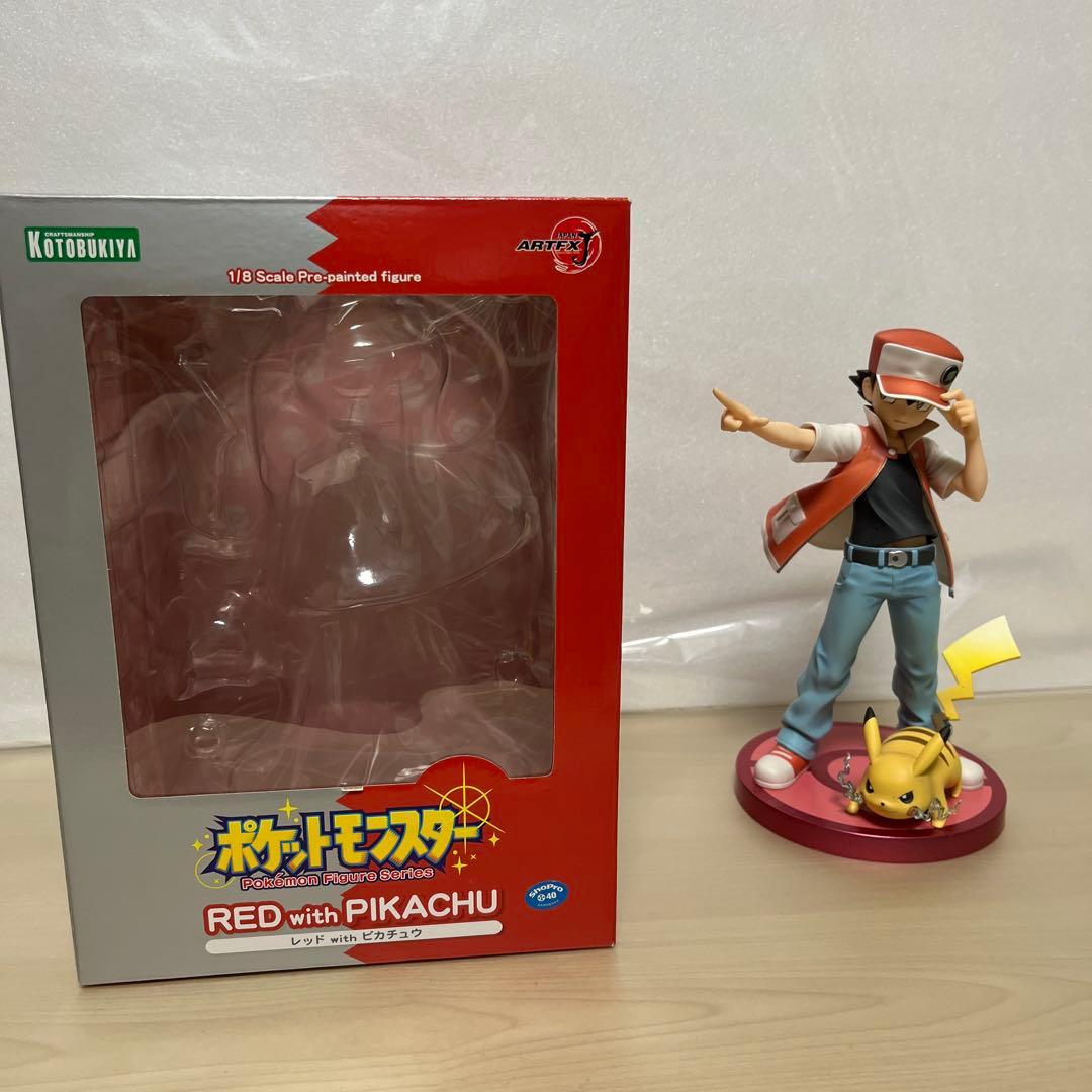 ARTFX J レッド with ピカチュウ　ポケモン　フィギュア　訳あり