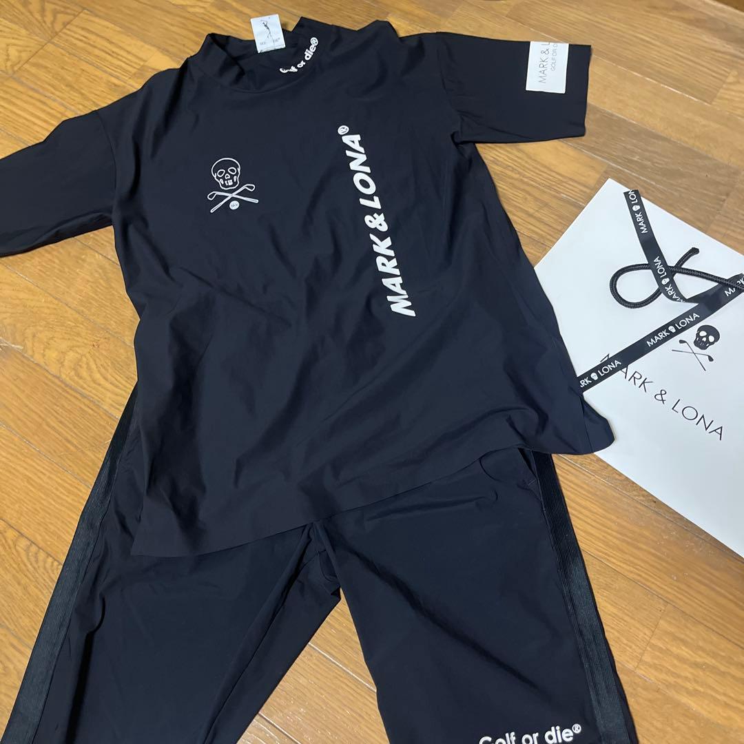 マークアンドロナ半袖セットアップサイズ46黒