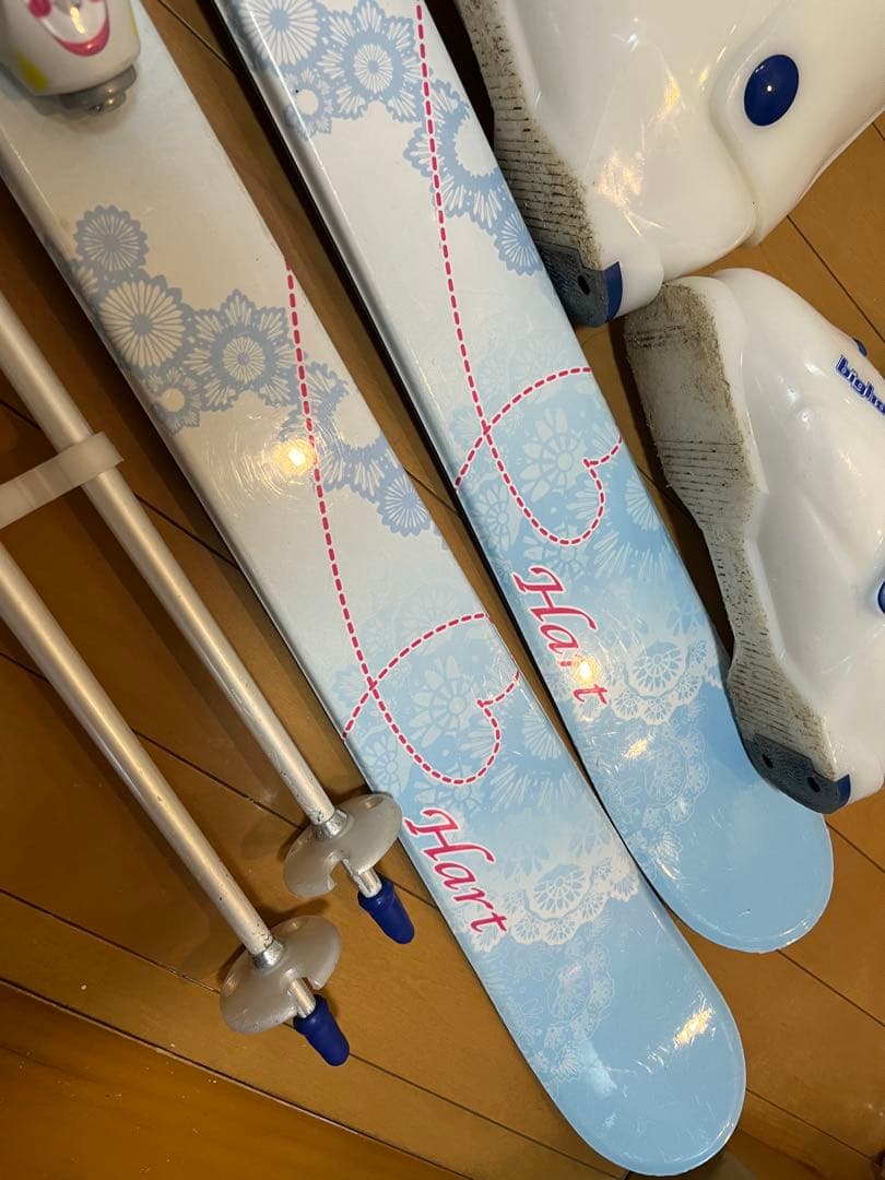 板138 cm身長125-155cm用、写真右側のみ靴23 cmスキーセット
