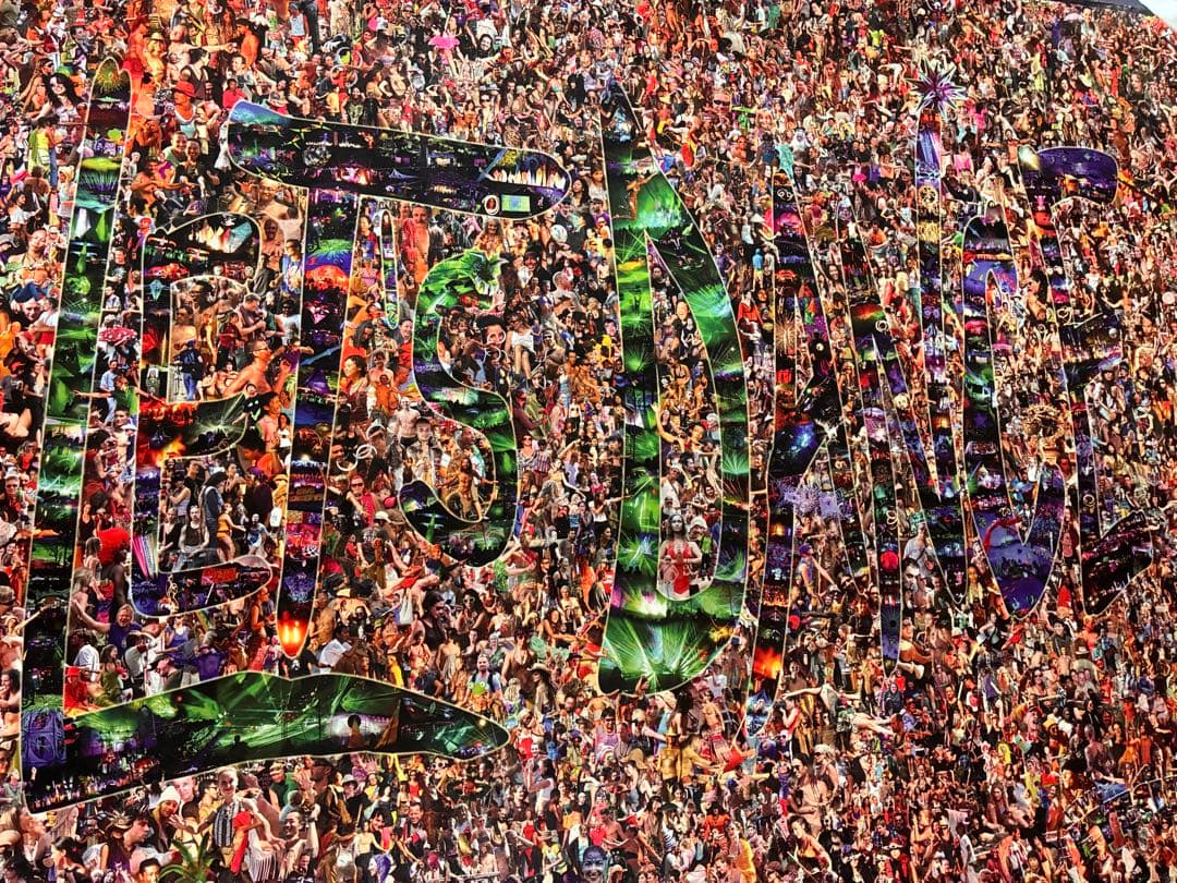 LET'S DANCE TRANCE PARTY コラージュ ポスター