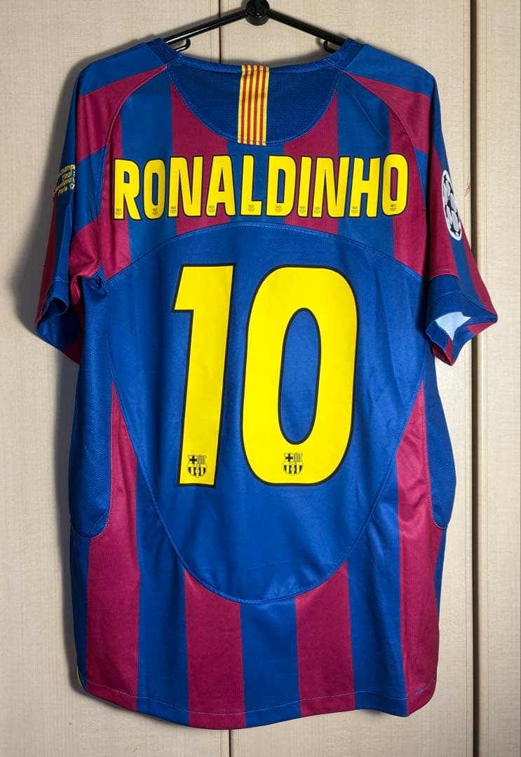 【新品未使用】ロナウジーニョ バルセロナ 06 CL決勝 ユニフォーム NIKE