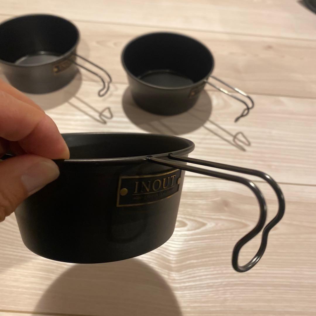 INOUT シェラカップ 4個セット 黒