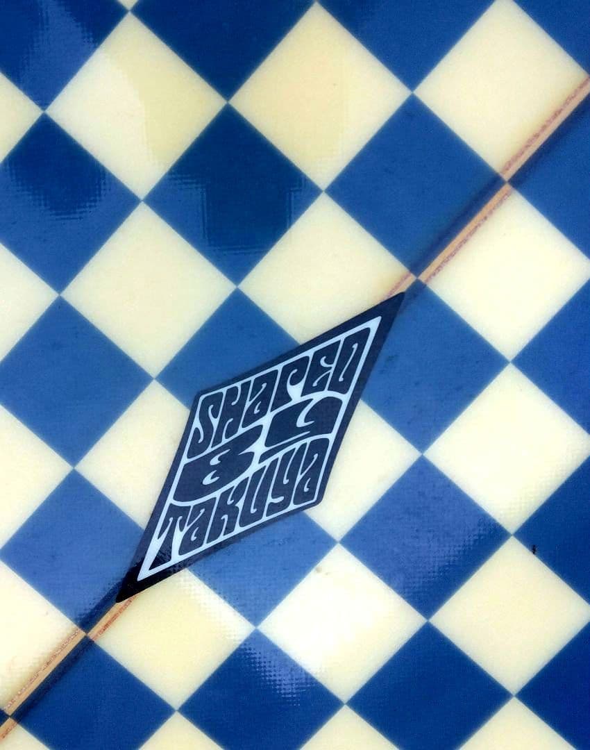 SURFBOARDS devotion チェッカーパターン サーフボード ロング