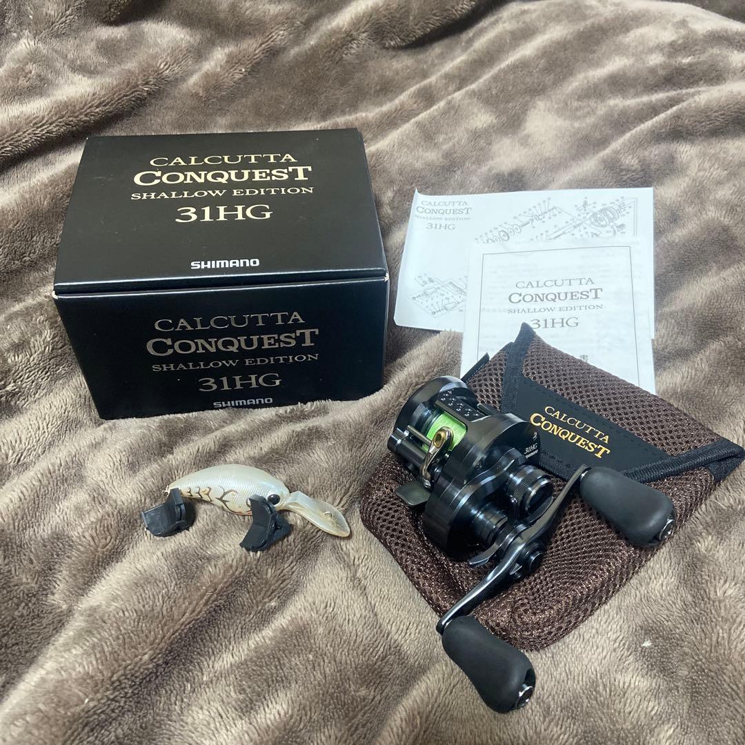 【美品】シマノ 24カルカッタコンクエストシャローエディション31HG(左巻き)