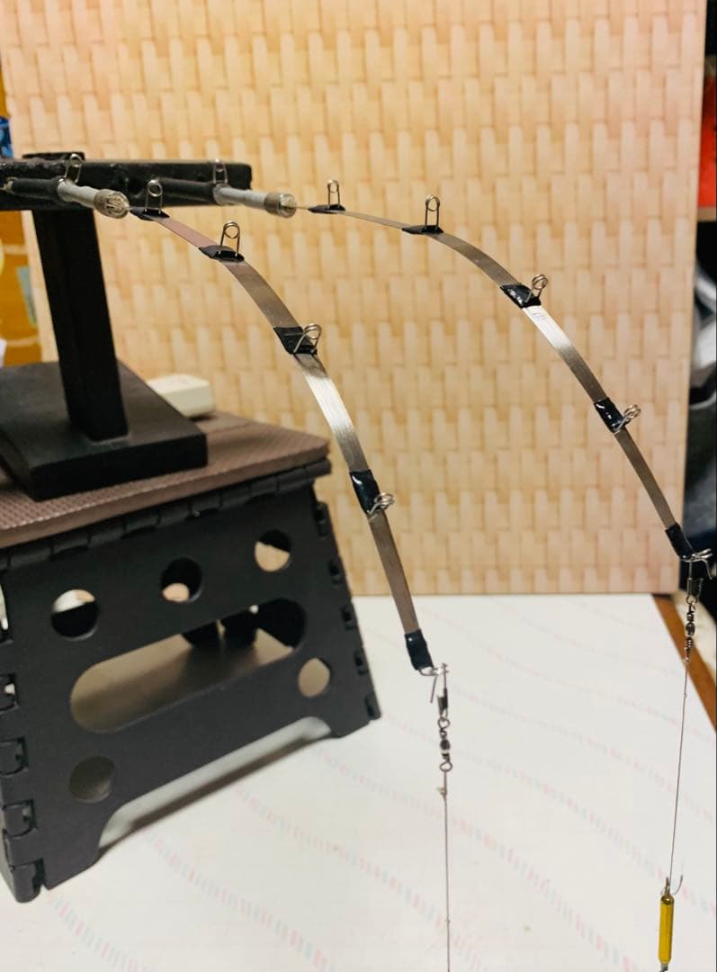 ワカサギ竿　ステンレス穂先255ミリ　　２本セット　80ミリ延長アダプター２本